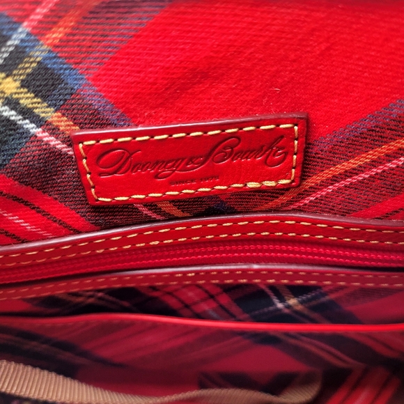 Dooney & Bourke Red Florentine Ivory Sherpa Crossbody Shoulder Saddle Bag - Picture 10 of 16